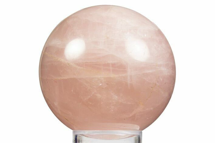 Polished Rose Quartz Sphere - Madagascar #323572